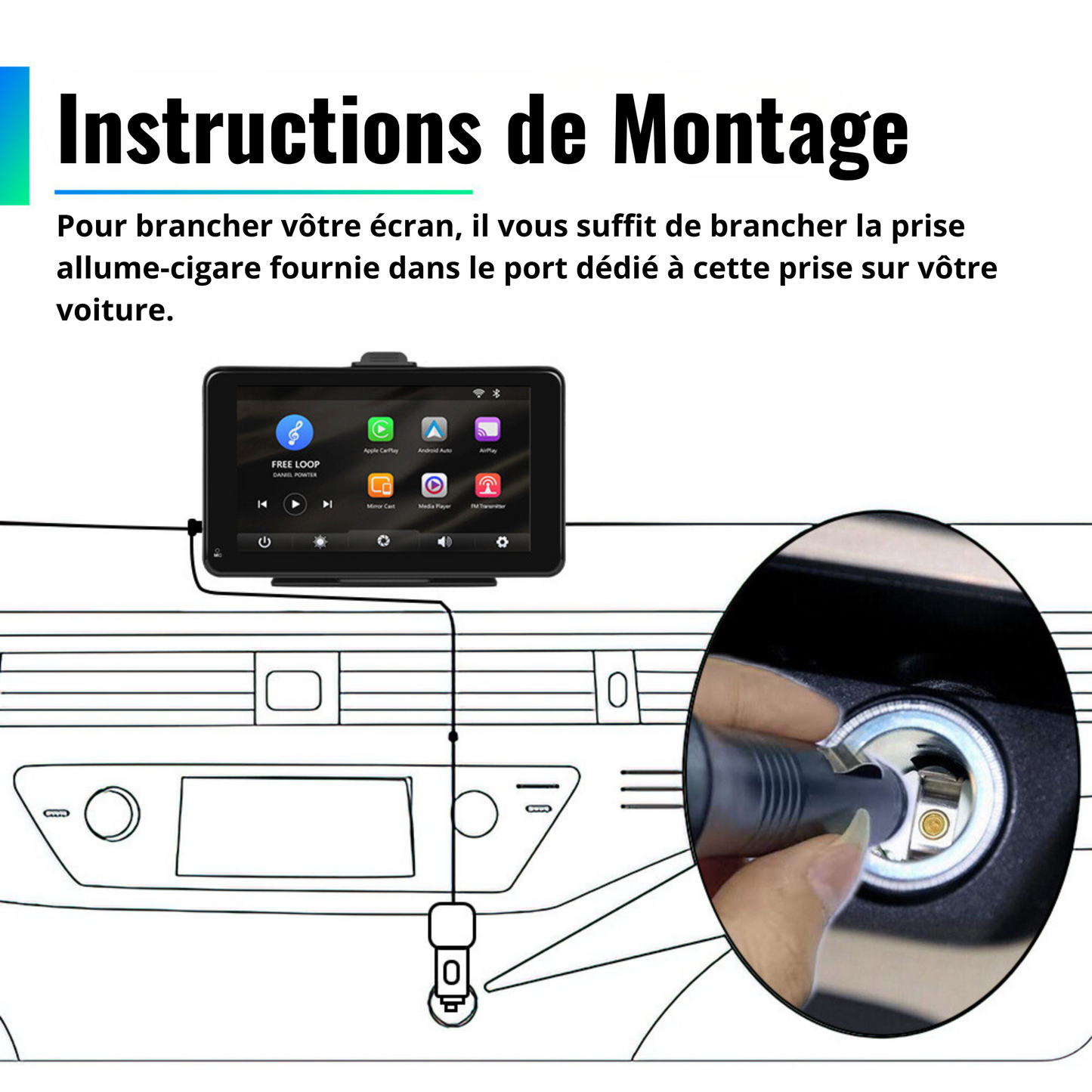 Adaptateur Double Allume-Cigare – CarplayPro